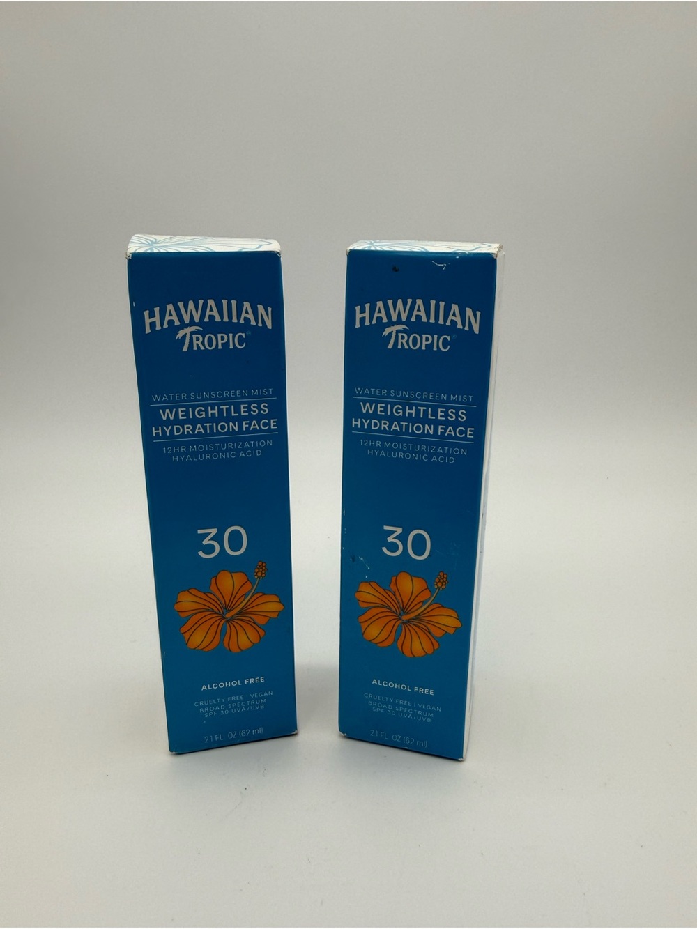 Duo Hawaiian Tropic Weightless Hydration Face SPF 30 - Blue